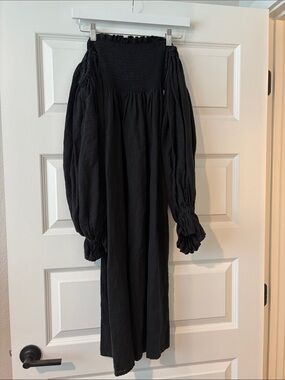 🖤 Sleeper Atlanta Linen Dress | Size M | Black